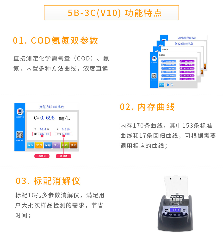 5B-3C(V10)COD氨氮雙參數測定儀